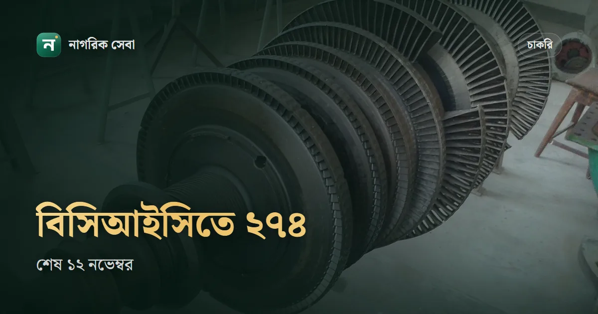 বিসিআইসি নিয়োগ বিজ্ঞপ্তি ২০২৬: ২৭৪ পদে আবেদন ১২ নভেম্বর পর্যন্ত, সিজিপিএর শর্ত আর দুই পদে আবেদনের নিয়ম