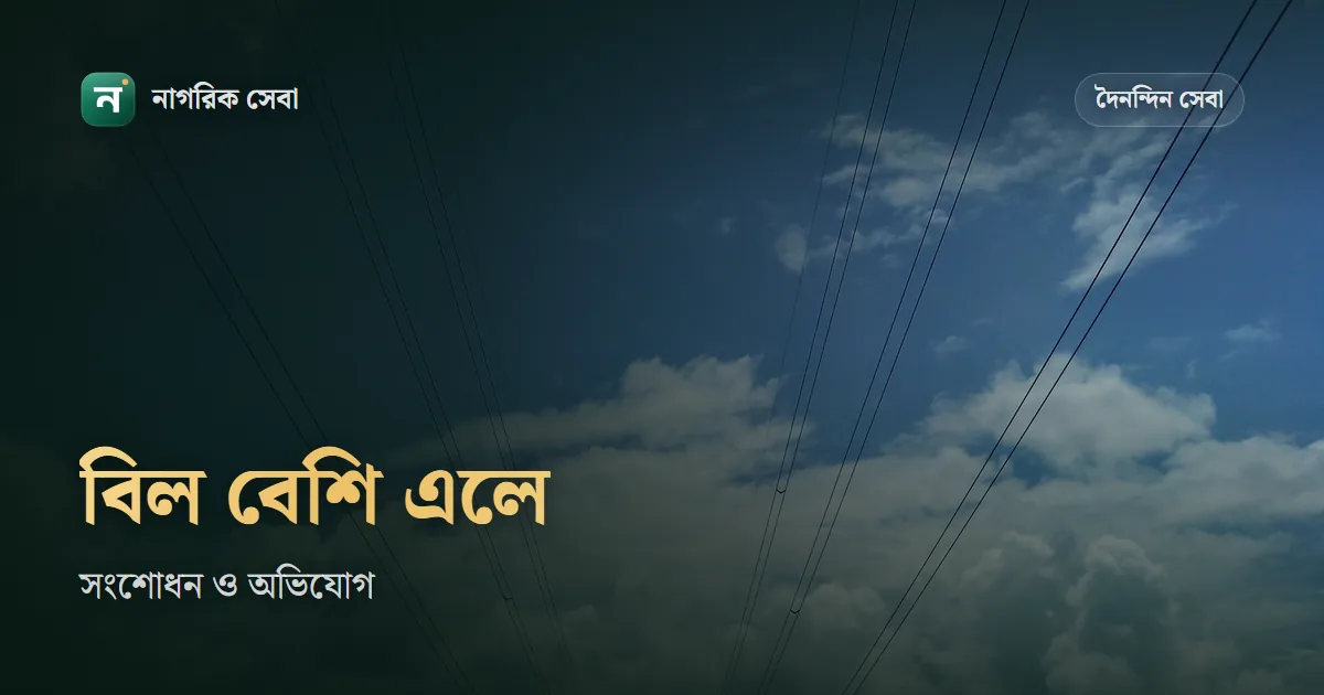 বিদ্যুৎ বিল বেশি আসলে করণীয়: মিটার মিলিয়ে দেখা, বিল সংশোধনের আবেদন আর অভিযোগের নম্বর