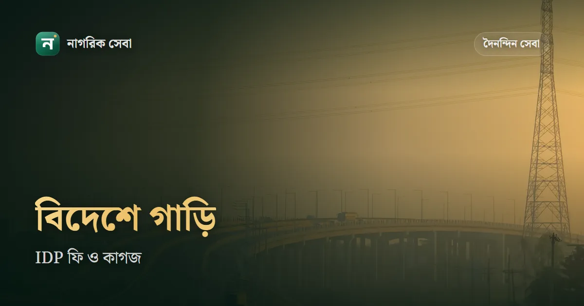 ইন্টারন্যাশনাল ড্রাইভিং লাইসেন্স করতে কত টাকা লাগে: ৩,৭০০ টাকা থেকে, কোথায় করবেন, কী কাগজ