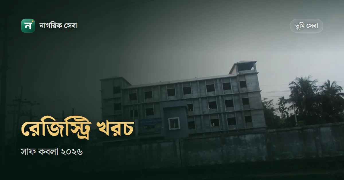 জমি রেজিস্ট্রি খরচ ২০২৬: স্ট্যাম্প, রেজিস্ট্রেশন ফি, স্থানীয় সরকার কর আর উৎসে কর কত