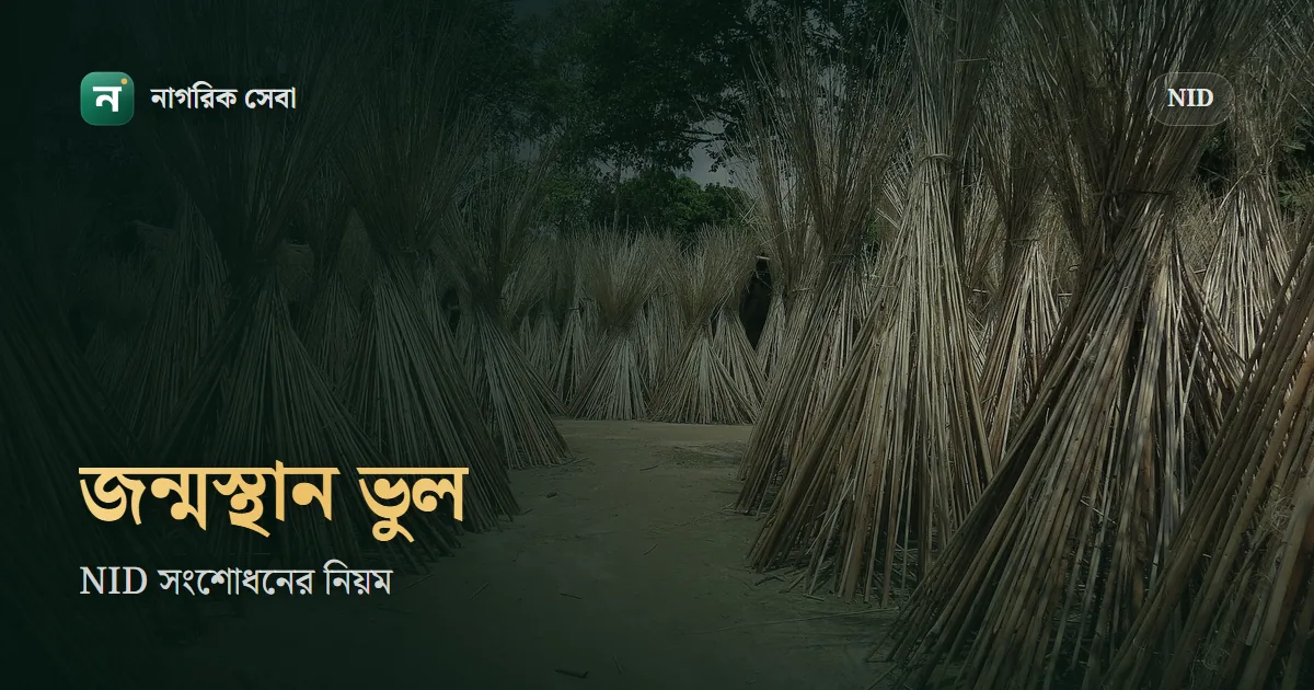 NID জন্মস্থান সংশোধন করার নিয়ম: কোন কাগজ লাগে, কোন অপশনে আবেদন