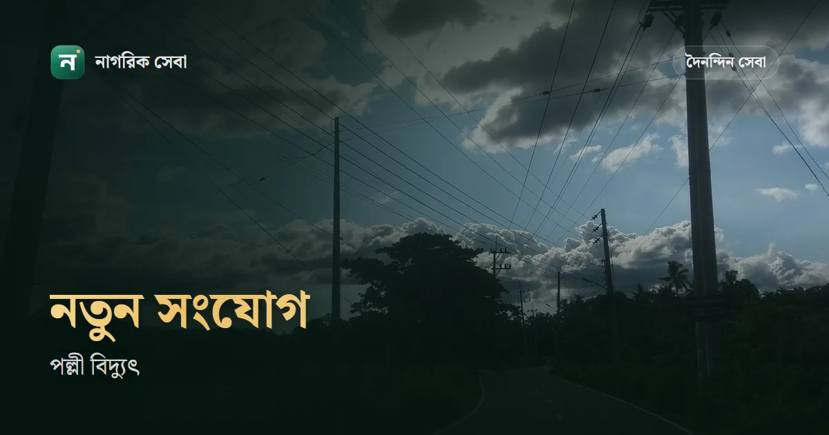 পল্লী বিদ্যুতের নতুন সংযোগ: অনলাইনে আবেদন, কাগজ, ফি আর জামানতের হিসাব