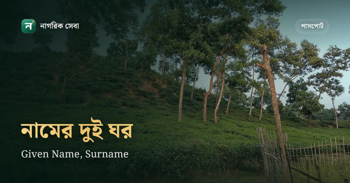 পাসপোর্টে Given Name আর Surname কী লিখবেন: নামের ভাগের সরকারি নিয়ম আর উদাহরণ
