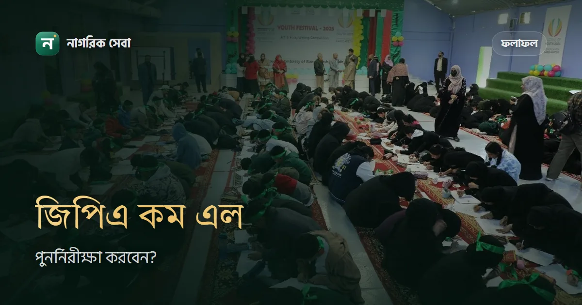 জিপিএ প্রত্যাশার চেয়ে কম এলে: পুনর্নিরীক্ষা করবেন কি না
