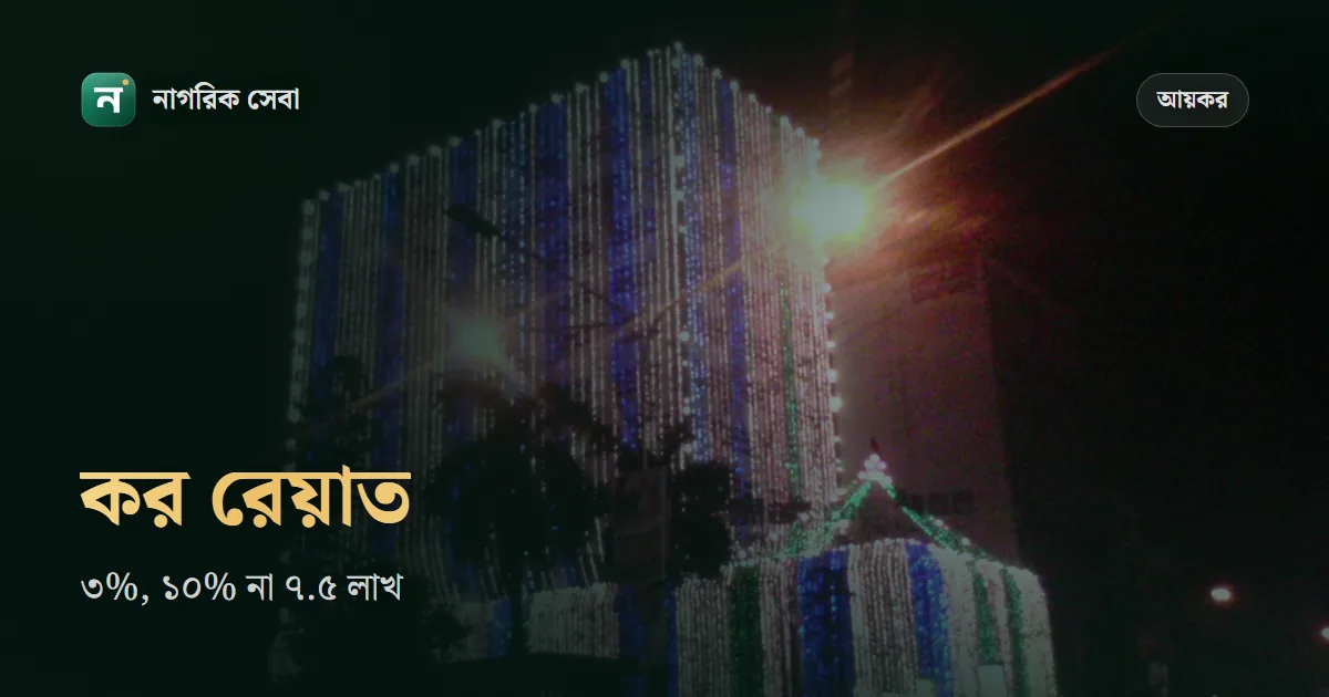কর রেয়াত ২০২৬-২৭: কোন বিনিয়োগে রেয়াত, কত টাকা রাখলে পুরো সুবিধা