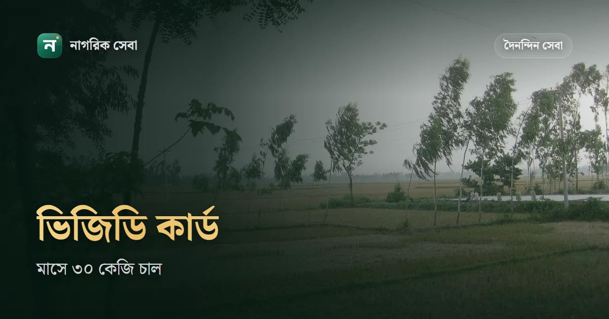 ভিজিডি কার্ড অনলাইন আবেদন: এখন নাম ভিডব্লিউবি, মাসে ৩০ কেজি চাল, পরের চক্রের আবেদন কবে আর কারা পাবেন